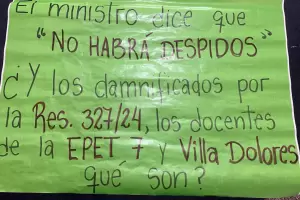 Convocan a protestar por la restitucin de los docentes que quedaron sin trabajo