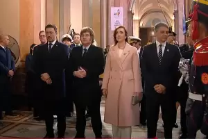 Tedeum y polmica: Milei no salud a Victoria Villarruel ni a Jorge Macri