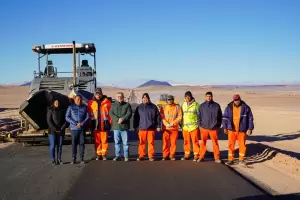 Ruta 43: pavimentaron los primeros kilmetros en el camino de la Puna