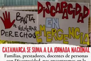 Discapacidad en alerta: paro y marchas en Catamarca y todo el pas