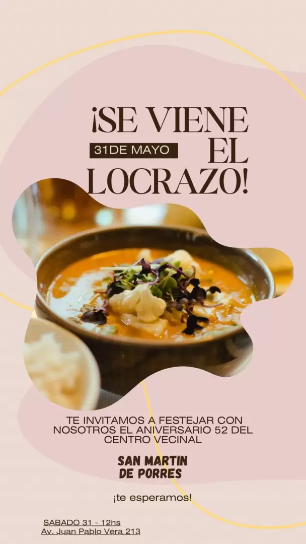 El Centro Vecinal San Martin de Porres celebra sus 52 años con un "locrazo"