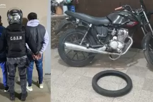 Dos aprehendidos por la sustraccin de un moto en Capital