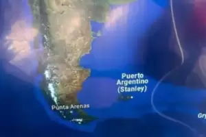 Aerolnea del Reino Unido us el nombre "Puerto Argentino" en sus mapas y gener indignacin