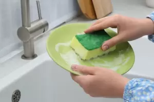 Por qu no deberas lavar todo con la misma esponja, segn los expertos