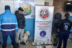 Detuvieron a una pasajera que trasladaba casi seis kilos de droga en su equipaje