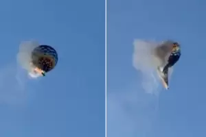 Video: se incendi� un globo aerost�tico y hay al menos ocho muertos