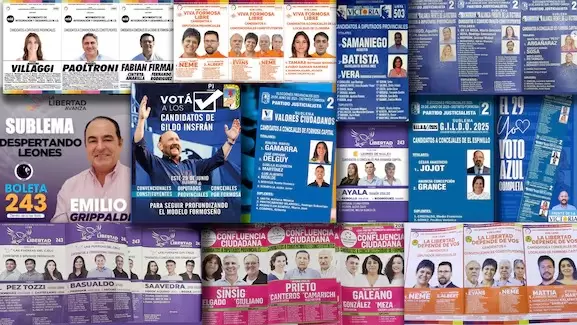 En esta eleccin se presentan 78 sublemas de 4 agrupaciones polticas