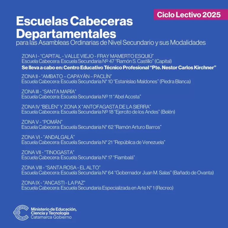 escuelas cabeceras