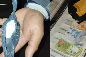 Los atraparon con coca�na y casi medio mill�n de pesos