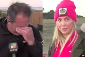 Wanda Nara auxili� a un periodista uruguayo que se descompens� en vivo: "�Quer�s un mate?"