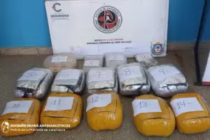 Detuvieron a una mujer con ms de 14 kilos de droga en un colectivo