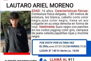 Buscan desesperadamente a un adolescente de 16 aos de edad