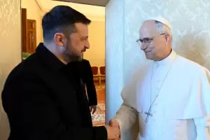 Len XIV celebr su primera misa ecolgica y recibi a Zelenski