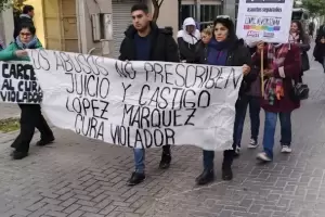 Marcharon en contra el cura Eduardo Lpez Mrquez