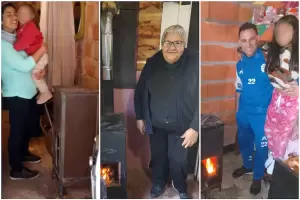 La estufa solidaria del Conicet que combate el fr�o, permite cocinar y genera empleo