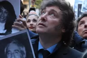 Milei, en el acto por el atentado a la AMIA: "No vamos a parar hasta que se haga Justicia"