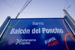 Saadi inaugur obras en el barrio Balcn del Poncho