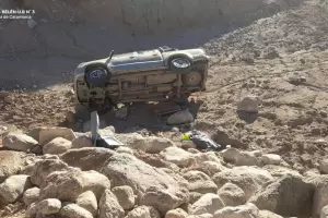 Joven muri al caer a un precipicio con una camioneta oficial en el Norte Chico