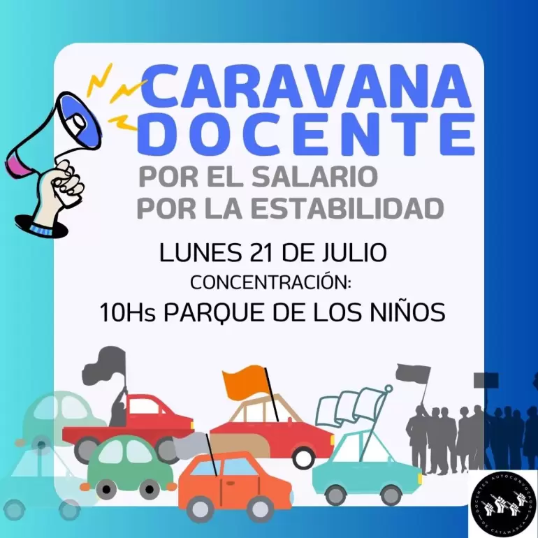 Docentes Autoconvocados convocan a una "caravana" para protestar por salarios dignos
