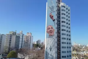 Inauguraron el mural ms grande del mundo dedicado al Papa Francisco