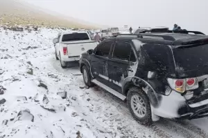 Cierran el acceso al Balcn del Pissis por acumulacin de nieve y viento blanco