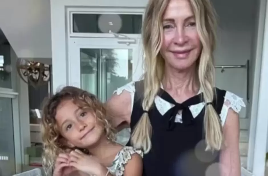 Cris Morena y Mila, su nieta