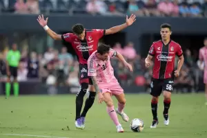 En el debut de De Paul, Inter Miami gan sobre la hora al Atlas