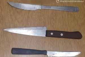 Aprehenden a un hombre tras agredir a su pareja con tres armas blancas