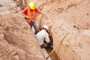 Avanza en La Puntilla una obra clave de agua potable y saneamiento