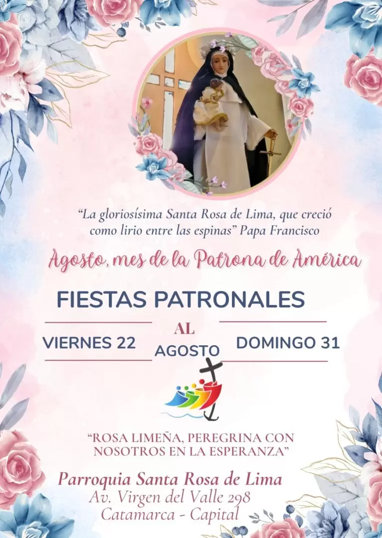 La parroquia Santa Rosa de Lima se prepara para celebrar a su Patrona