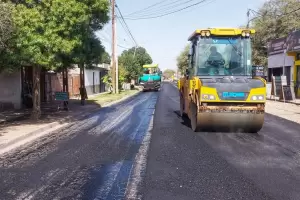 Vialidad Provincial y el municipio avanzan con el Plan de Asfaltado en Valle Viejo