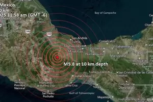 Un fuerte sismo de 5,9 grados sacudi el sur de Mxico