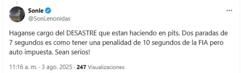 colapinto alpine desastre