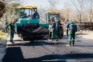 La Provincia avanza con el plan de asfaltado en Valle Viejo