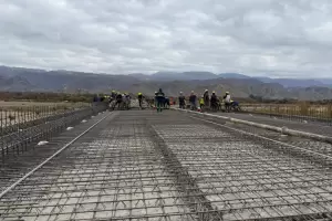 La construccin del puente ms largo de la provincia ya tiene un avance del 60%