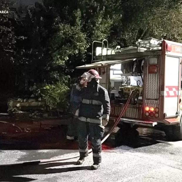 Incendio en una vivienda: el fuego provoc� da�os materiales parciales