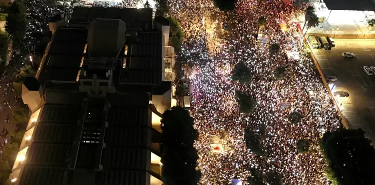 israel marcha rehenes
