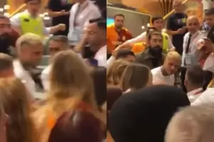 Viralizan a Icardi reaccionando de forma violenta con un fantico