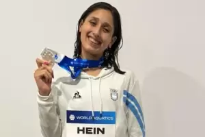 Agostina Hein y otro logro histrico: fue plata en los 800 metros libre