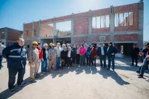 La obra del Polideportivo de Valle Viejo sigue a buen ritmo