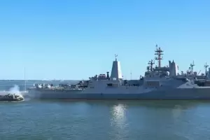 EE.UU difundi las primeras imgenes de los barcos de guerra en camino a Venezuela