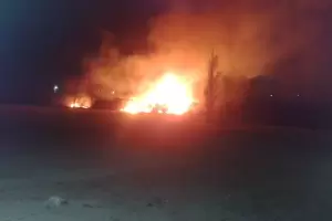 Incendio en Sierra Brava: el fuego consumi dos hectreas de caaveral