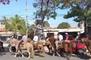 Se realiz una cabalgata en homenaje al Beato Esqui