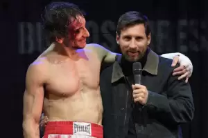 Messi sorprendi: fue a ver a Nico Vzquez en Rocky y emocion al pblico