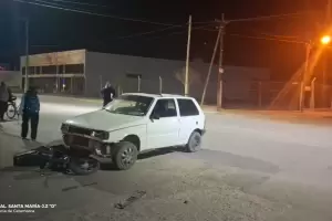 Dos jvenes resultaron heridos tras un fuerte choque