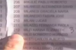 Vandalizaron el padrn de Karina Milei en Vicente Lpez con la inscripcin "3%"