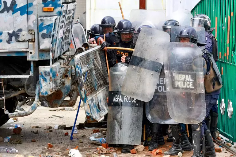 nepal incendio parlamento