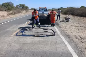 Vialidad Nacional contina con trabajos de conservacin sobre la Ruta 60