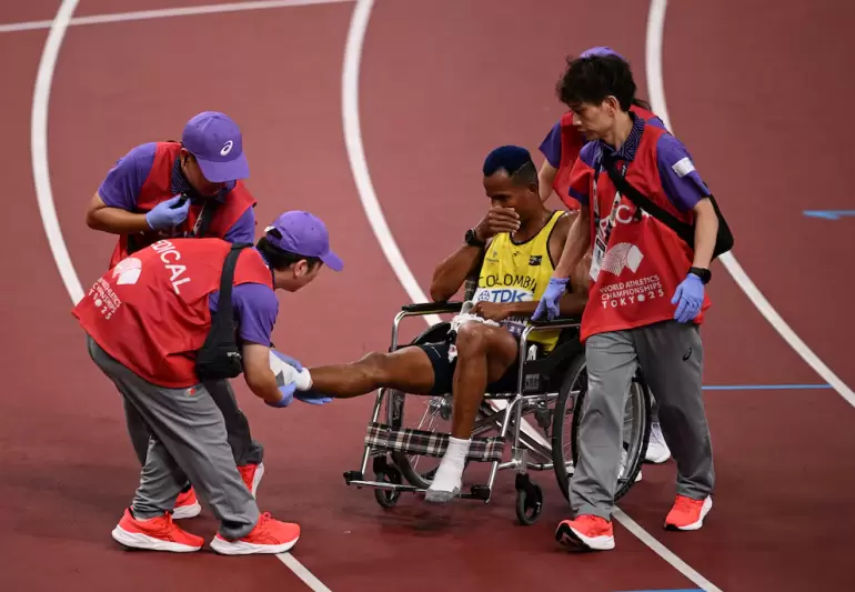 mundial atletismo gesto