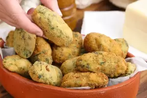 cmo hacer Bastones de espinaca sin fritura ni harina y con 5 ingredientes?